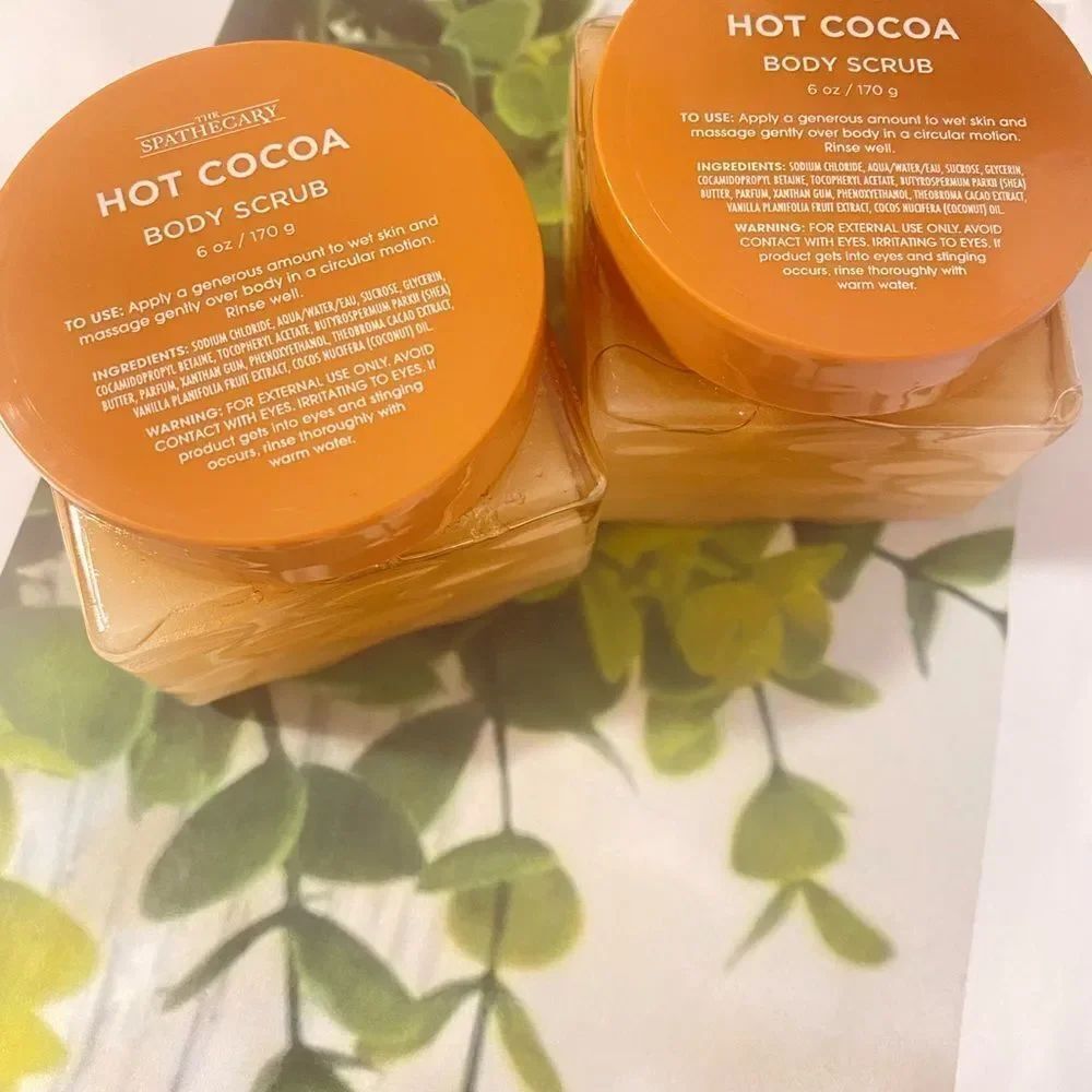 🎊therapy Hot Cocoa Body Scrub - Rich Orange ( set of 2) 6 OZ each 💥